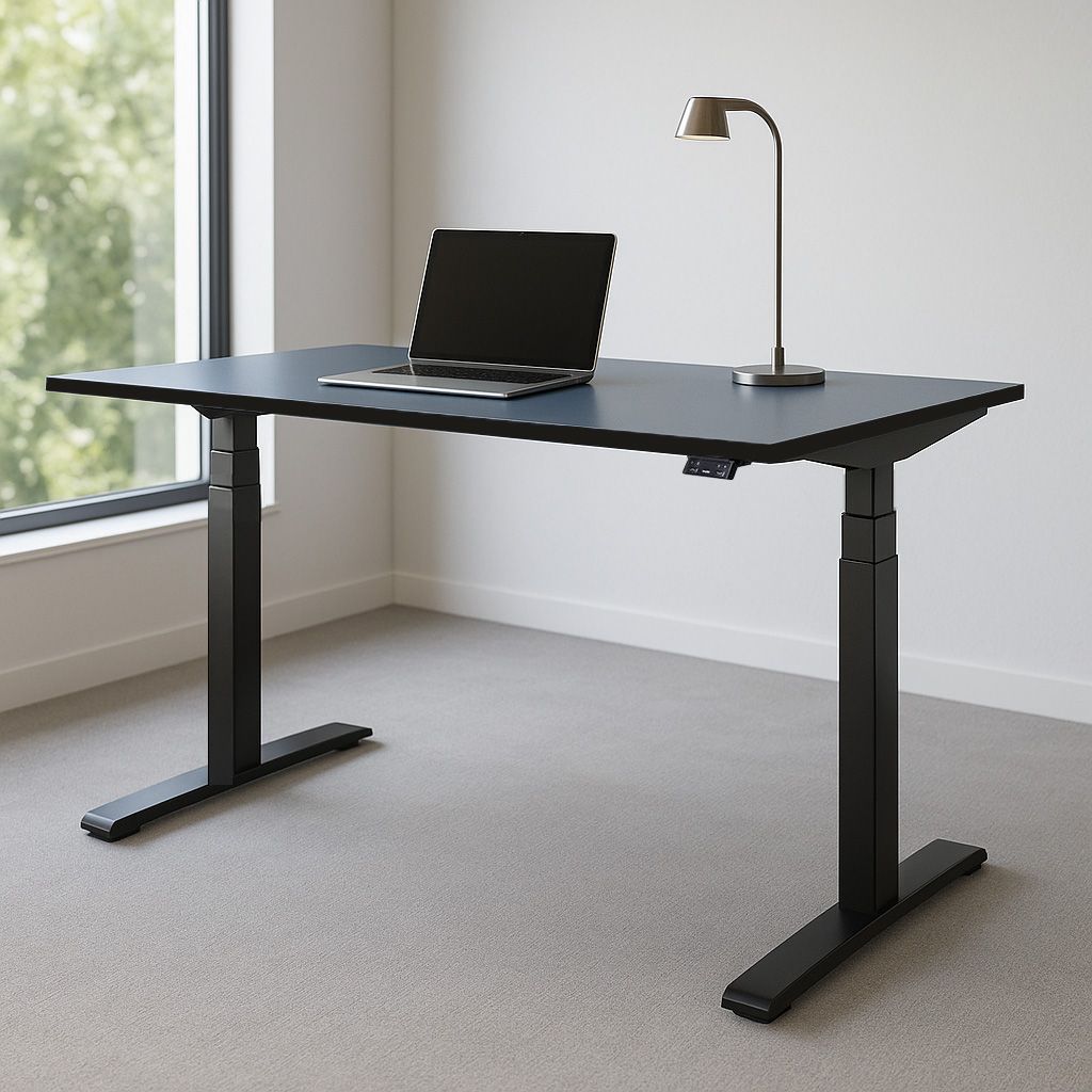 Höhenverstellbarer Schreibtisch 140 x 80 cm für das Arbeitszimmer