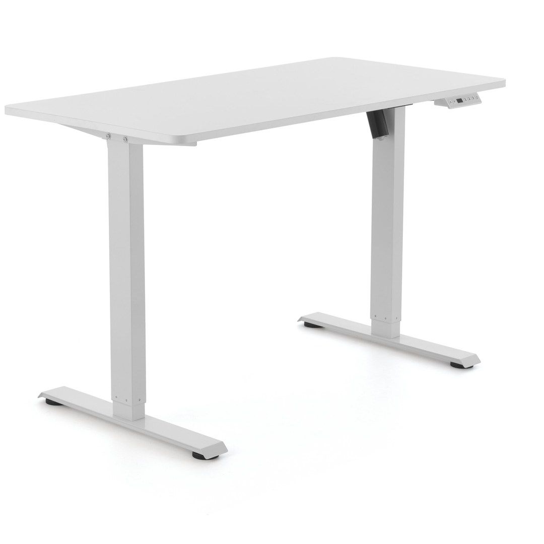 Kinderschreibtisch Worktime Kid 120 x 60 LED elektrisch höhenverstellbar weiß von HJH - Produktbild 2 von 9