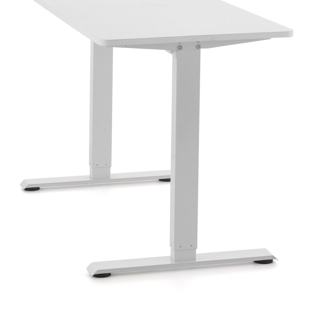 Kinderschreibtisch Worktime Kid 120 x 60 LED elektrisch höhenverstellbar weiß von HJH - Produktbild 4 von 9