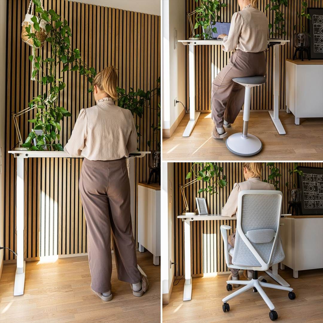 Schreibtisch STAND BASIC 120 x 60 elektrisch höhenverstellbar von HJH - Produktbild 5 von 7