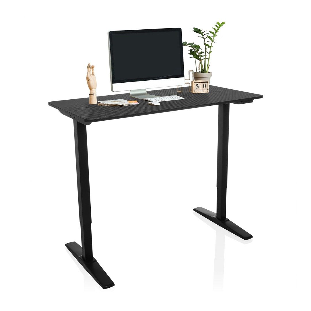 Schreibtisch STAND CARBON 120 x 60 elektrisch höhenverstellbar schwarz von HJH - Produktbild 2 von 7