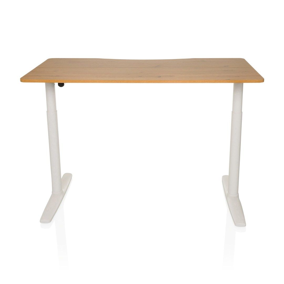 Schreibtisch STAND PRO R 140 x 70 elektrisch höhenverstellbar eiche von HJH - Produktbild 3 von 7