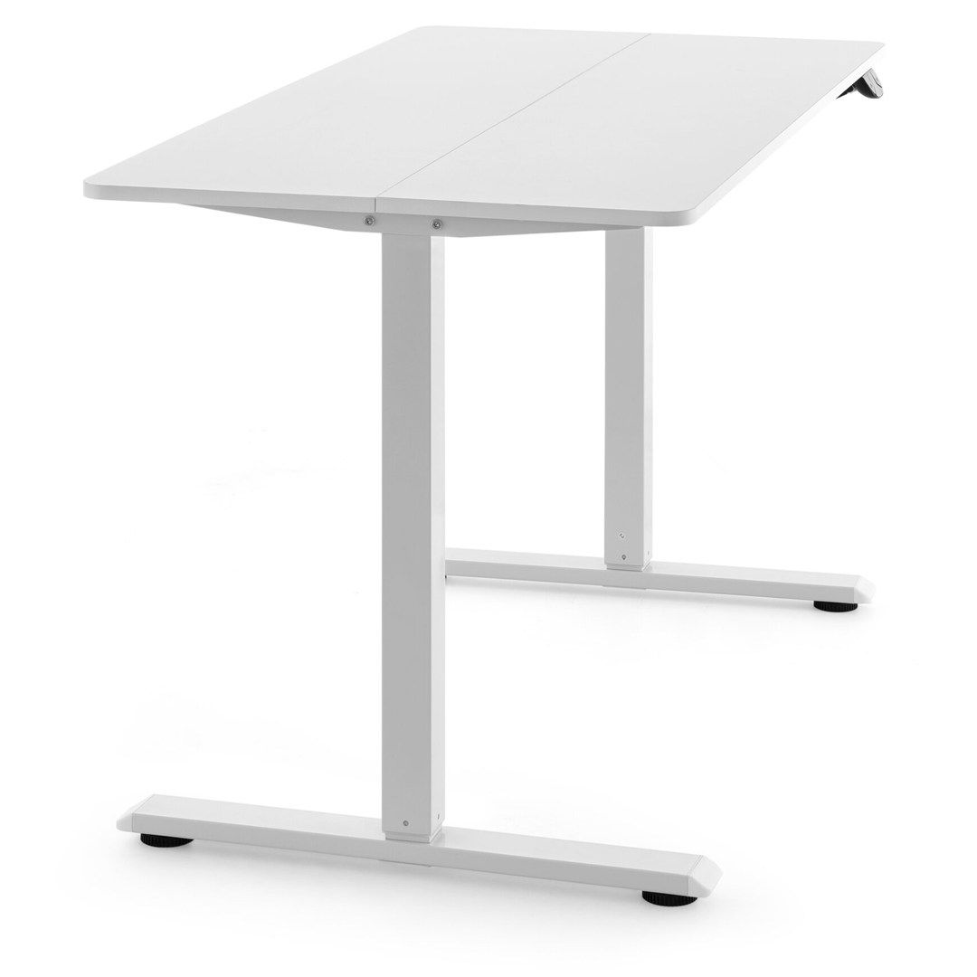 Schreibtisch Worktime 120 x 60 elektrisch höhenverstellbar weiß von HJH - Produktbild 3 von 9