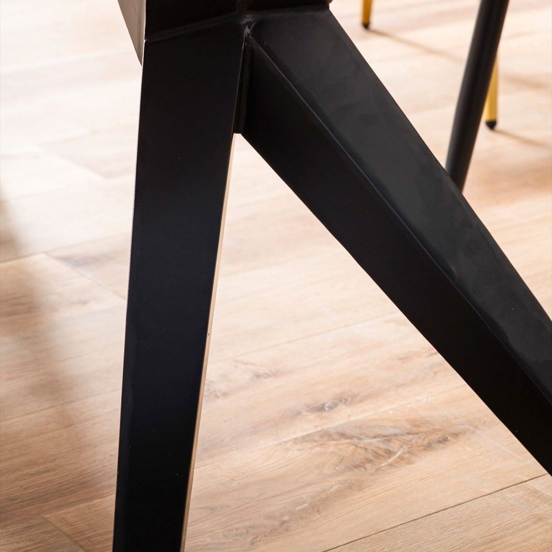 Schreibtisch Brooklyn Akazie Massivholz Loft-Style von Wohnling - Produktbild 5 von 6