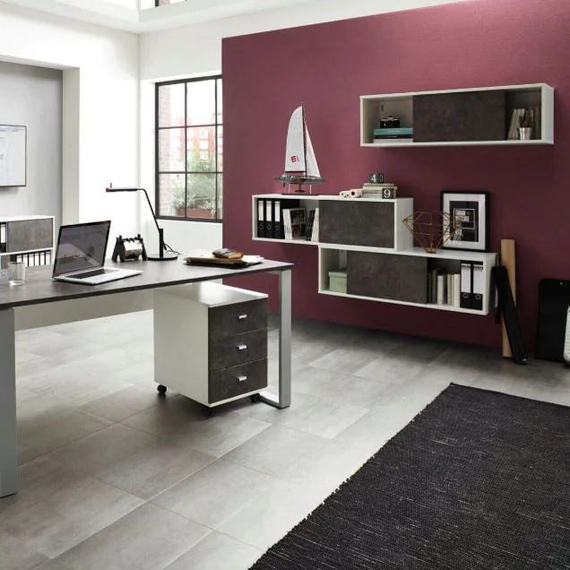 Schiebetürenschrank 4153 Altino - Weiß/Basalto-Dunkel von BME home - Produktbild 2 von 5