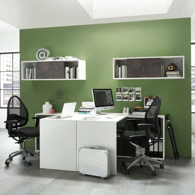Schiebetürenschrank 4153 Altino - Weiß/Basalto-Dunkel von BME home - Produktbild 3 von 5