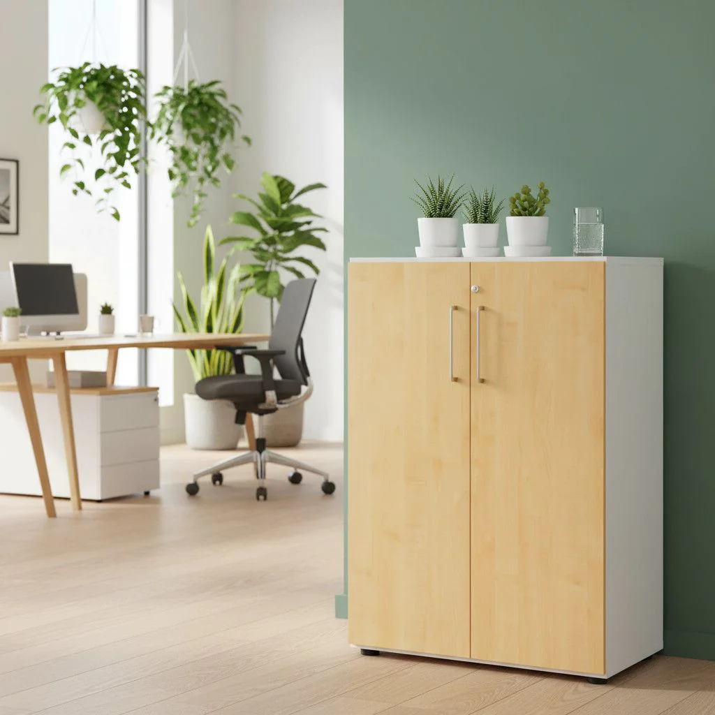Aktenschrank Advanced 9 T3 3 OH Metallgriff von Hammerbacher - Produktbild 1 von 14