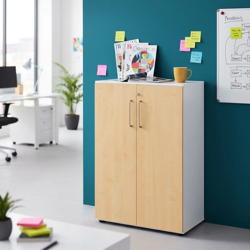 Aktenschrank Advanced 9 T3 3 OH Metallgriff von Hammerbacher - Produktbild 3 von 14