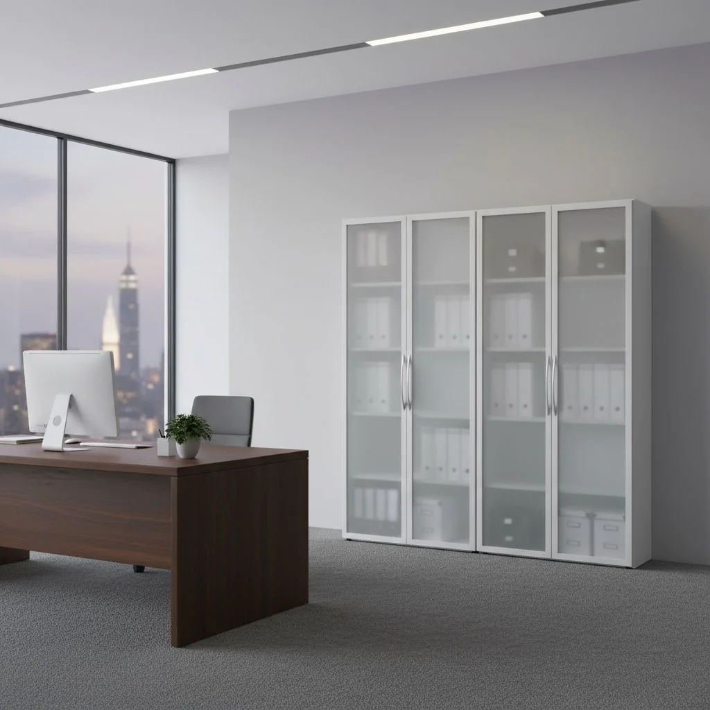 Aktenschrank Glas Basic 5 OH von Hammerbacher - Produktbild 2 von 13