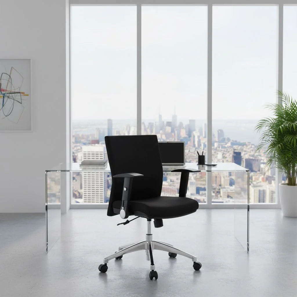 Bürostuhl Drehstuhl LAGUNA PRO Stoff schwarz von HJH - Produktbild 2 von 6