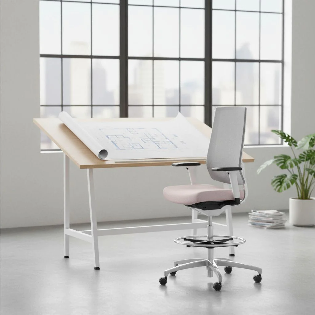Counter-Drehstuhl indeed mesh 7056 CFR von Dauphin - Produktbild 3 von 5