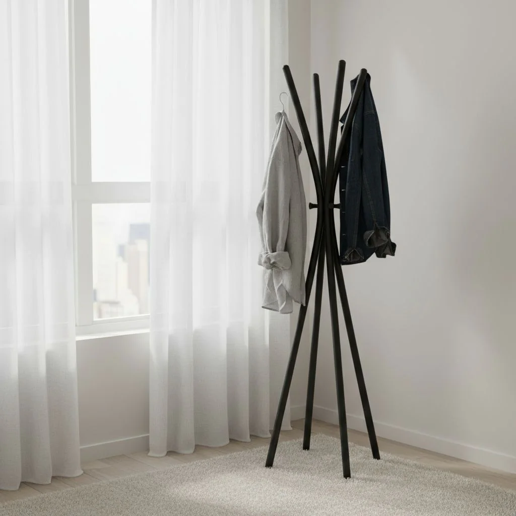 Garderobe Totem - Schwarz von Unilux - Produktbild 1 von 8