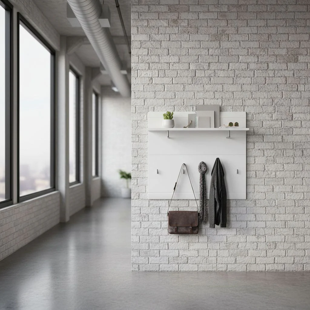 Garderobenpaneel 3575 Adana - Weiß von BME home - Produktbild 3 von 4