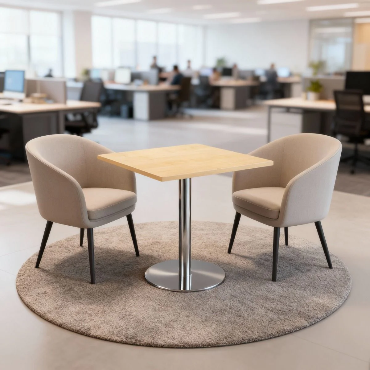 Säulentisch STF Quadratform - Chrom von Hammerbacher - Produktbild 1 von 12