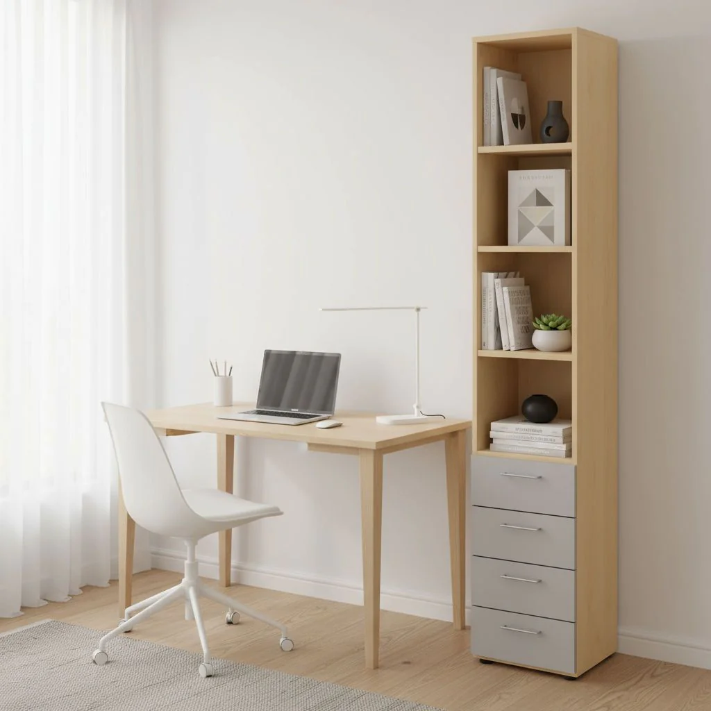 Kombischrank Advanced 9 S4 6 OH Metallgriff mit Schubladen von Hammerbacher - Produktbild 1 von 14