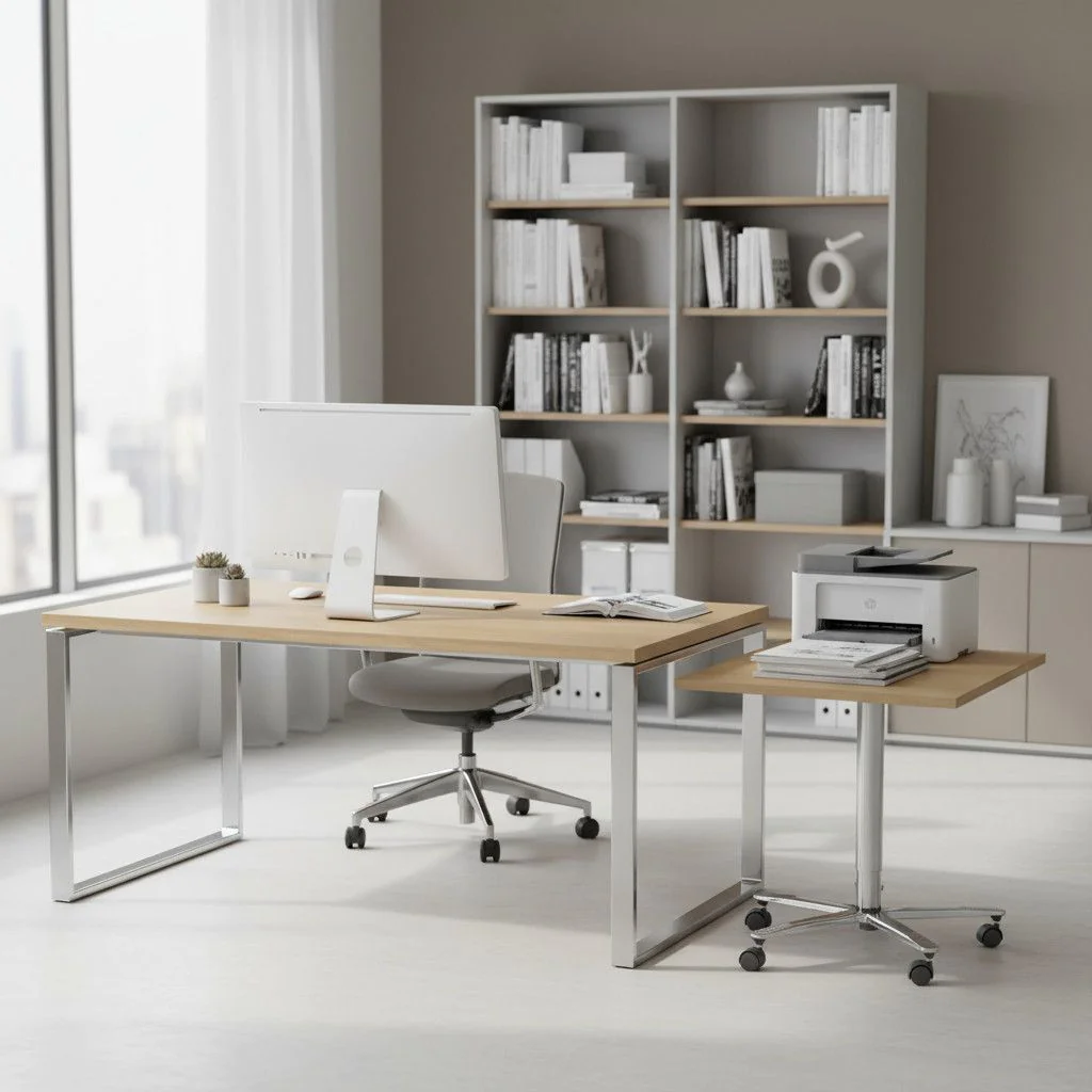 Säulenhubtisch ST Quadratform von Hammerbacher - Produktbild 3 von 10