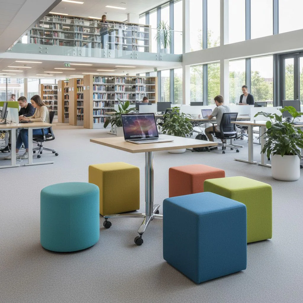 Säulenhubtisch ST Quadratform von Hammerbacher - Produktbild 2 von 10