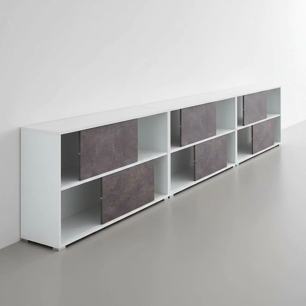Schiebetürenschrank 4152 Altino - Weiß/Basalto-Dunkel von BME home - Produktbild 5 von 5