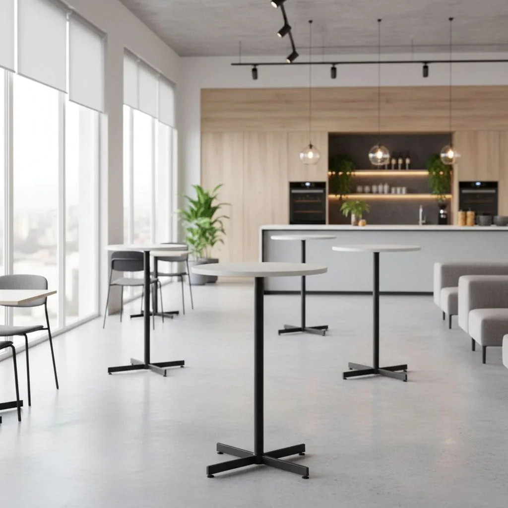 Tisch Cruzo Rund - 110 cm hoch von Nowy Styl - Produktbild 3 von 5