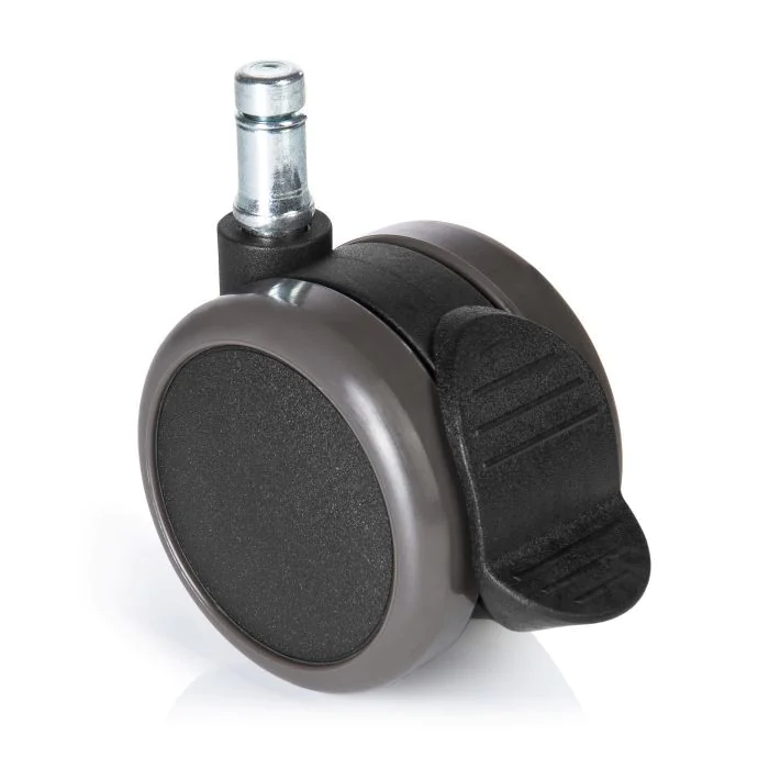 5x Hartbodenrollen mit Feststellbremse ROLO STOP 11mm 65mm (5er Pack) von HJH - Produktbild 4 von 5