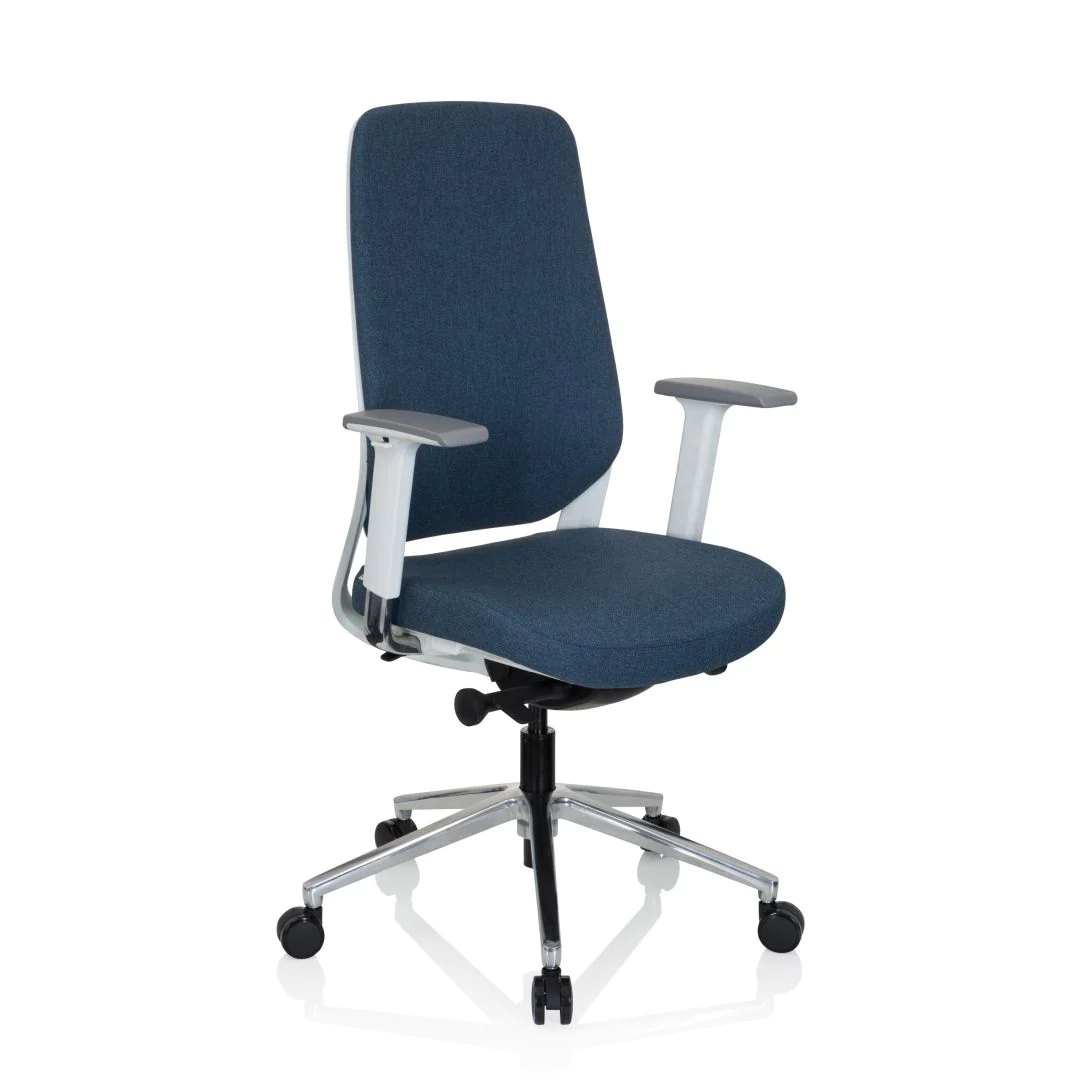 Bürostuhl Drehstuhl CHIARO T4 WHITE Stoff von HJH - Produktbild 6 von 14