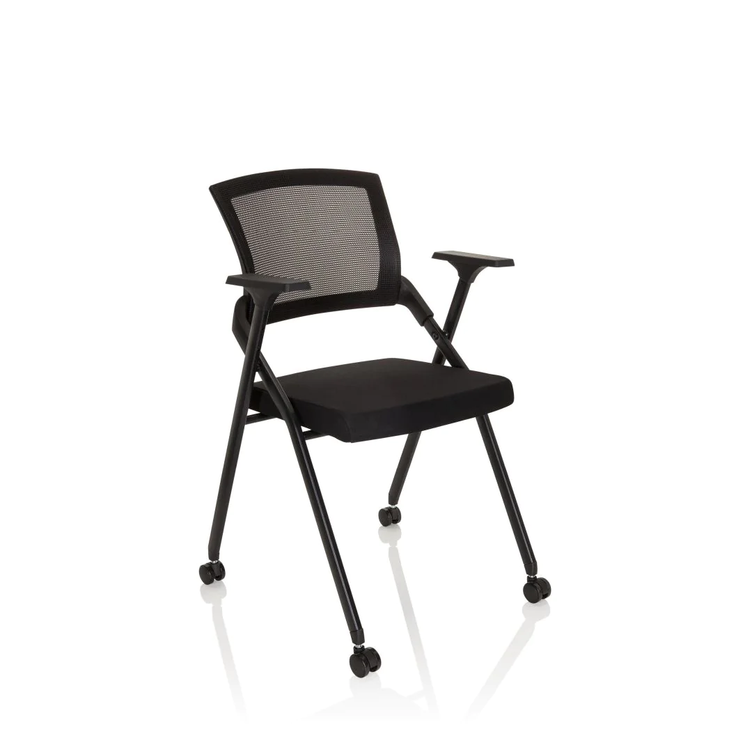 Besucherstuhl Klappstuhl PRIORITY II Netzstoff Stoff schwarz von HJH - Produktbild 8 von 14