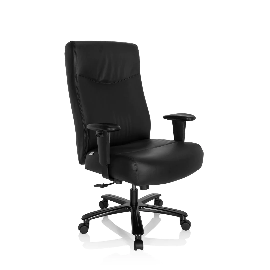 Chefsessel XXL EVEREST II Leder schwarz von HJH - Produktbild 5 von 12