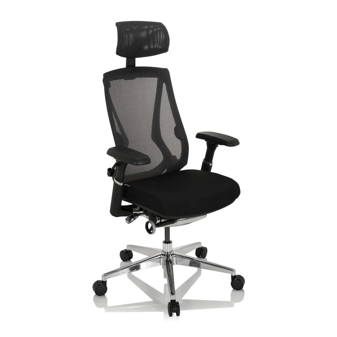 Bürostuhl Drehstuhl INSPERO Netzstoff Stoff schwarz von HJH - Produktbild 8 von 14