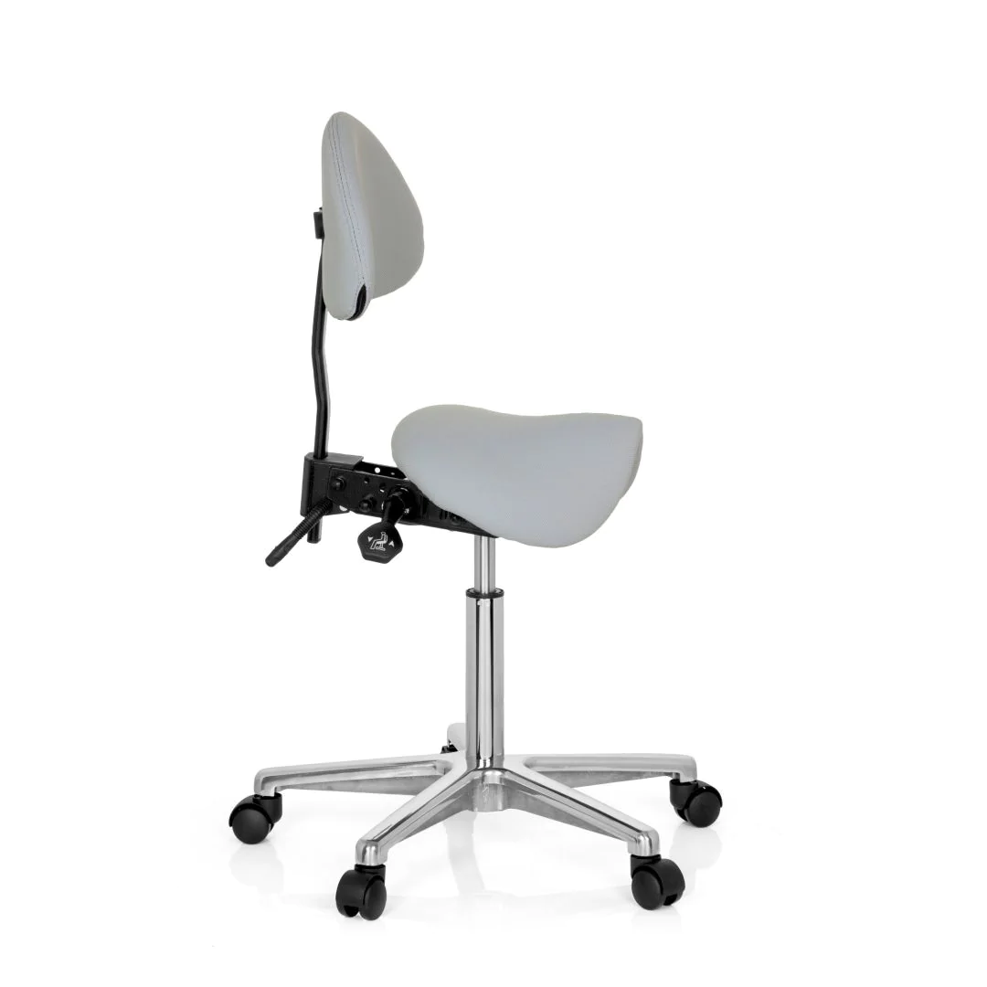 Hocker Drehhocker Arbeitsstuhl Sattel TOP WORK 20 Kunstleder von HJH - Produktbild 5 von 12