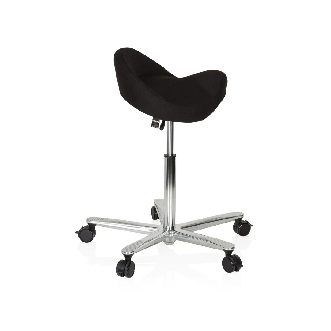 Arbeitstuhl Arbeitshocker MOVE-TEC 3D PRO I Sattel schwarz von HJH - Produktbild 5 von 11