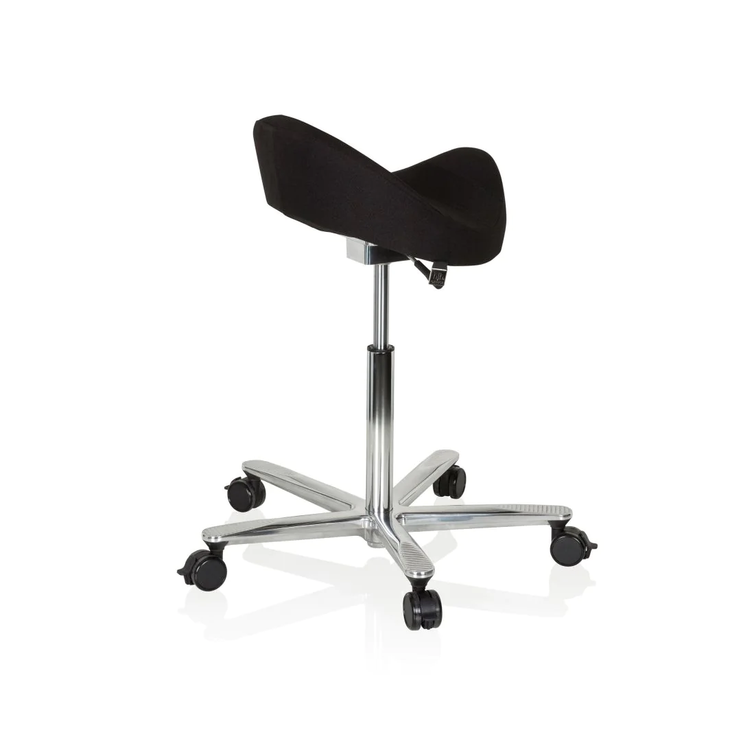 Arbeitstuhl Arbeitshocker MOVE-TEC 3D PRO I Sattel schwarz von HJH - Produktbild 6 von 11
