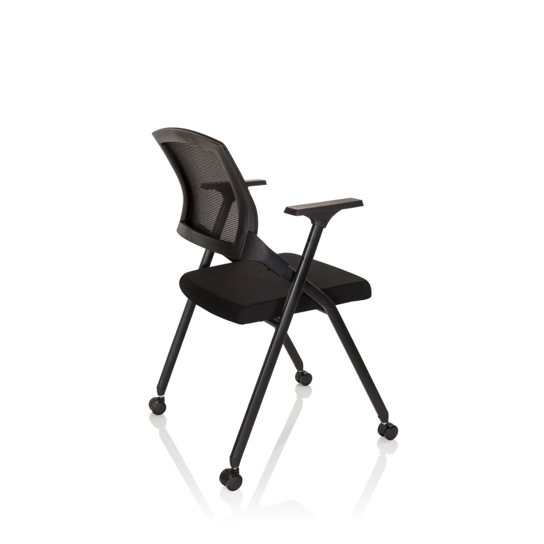 Besucherstuhl Klappstuhl PRIORITY II Netzstoff Stoff schwarz von HJH - Produktbild 10 von 14