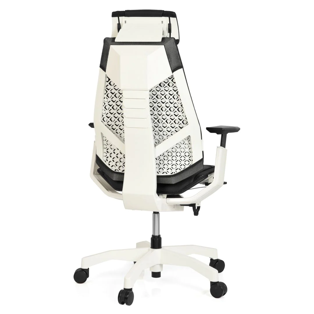 Bürostuhl Drehstuhl GENIDIA PRO WHITE Leder schwarz von HJH - Produktbild 9 von 13
