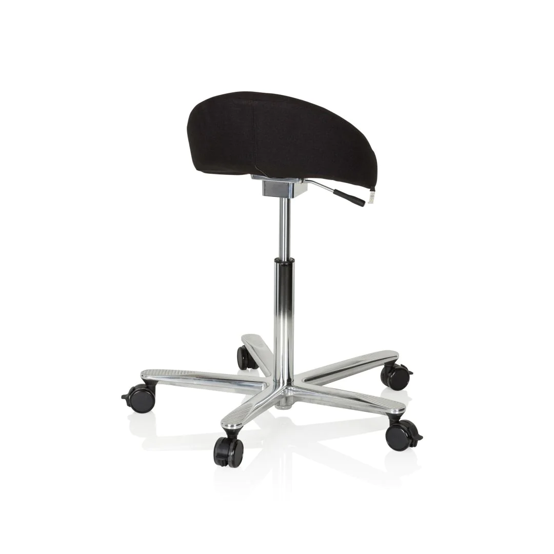 Arbeitstuhl Arbeitshocker MOVE-TEC 3D PRO I Sattel schwarz von HJH - Produktbild 7 von 11