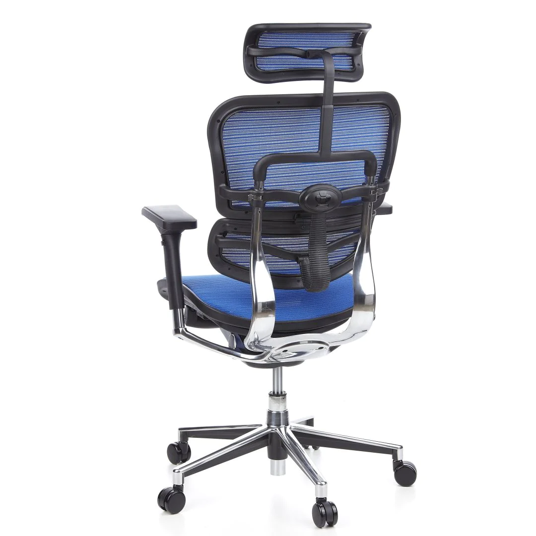 Bürostuhl Chefsessel ERGOHUMAN Netzstoff blau von HJH - Produktbild 11 von 14
