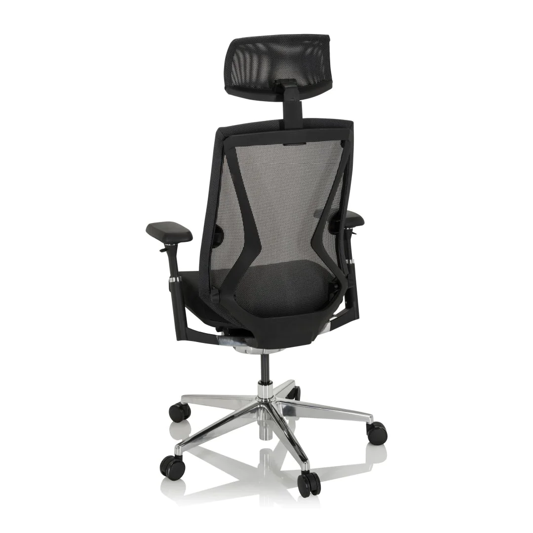 Bürostuhl Drehstuhl INSPERO Netzstoff Stoff schwarz von HJH - Produktbild 12 von 14