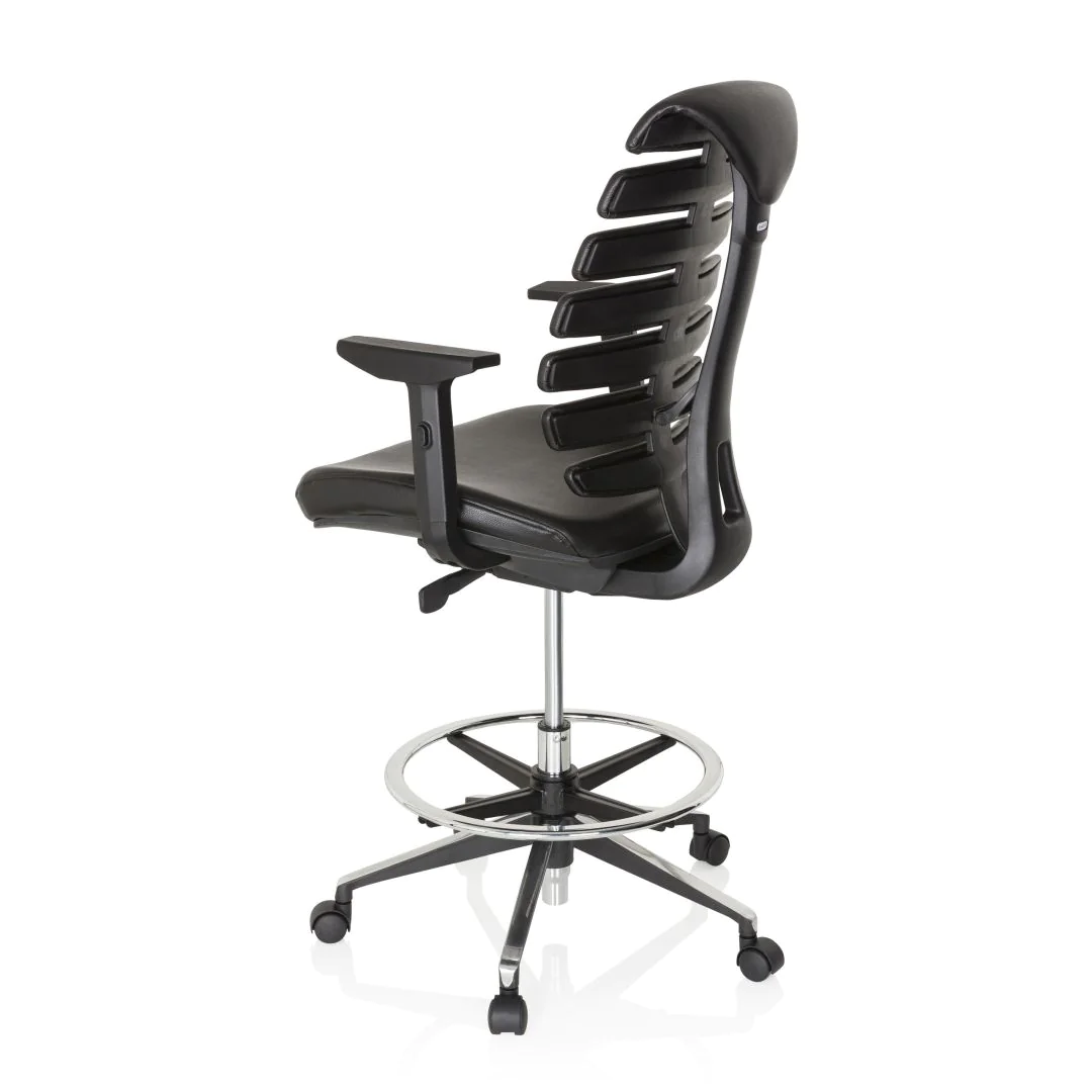Bürostuhl Drehstuhl ERGO LINE II WORK Kunstleder schwarz von HJH - Produktbild 12 von 14