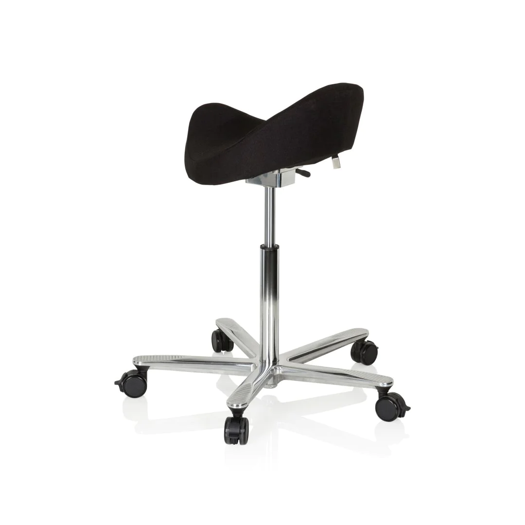 Arbeitstuhl Arbeitshocker MOVE-TEC 3D PRO I Sattel schwarz von HJH - Produktbild 9 von 11
