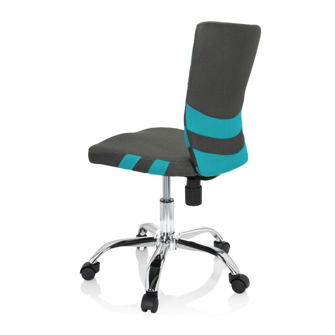 Kinderschreibtischstuhl Kinderstuhl KIDDY COMFORT I Netzstoff grau türkis von HJH - Produktbild 9 von 11