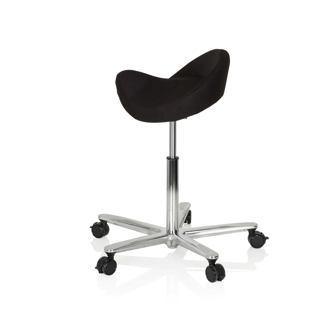 Arbeitstuhl Arbeitshocker MOVE-TEC 3D PRO I Sattel schwarz von HJH - Produktbild 10 von 11