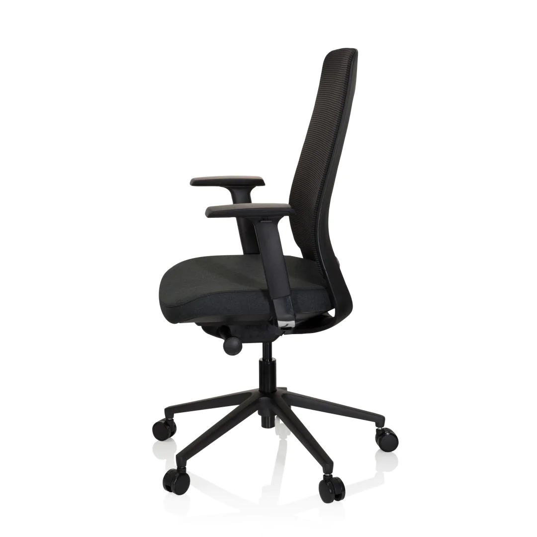 Bürostuhl Drehstuhl CHIARO T1 BLACK Netzstoff Stoff schwarz von HJH - Produktbild 10 von 11