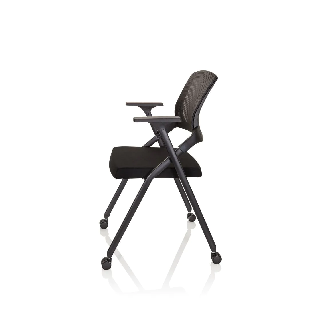 Besucherstuhl Klappstuhl PRIORITY II Netzstoff Stoff schwarz von HJH - Produktbild 14 von 14