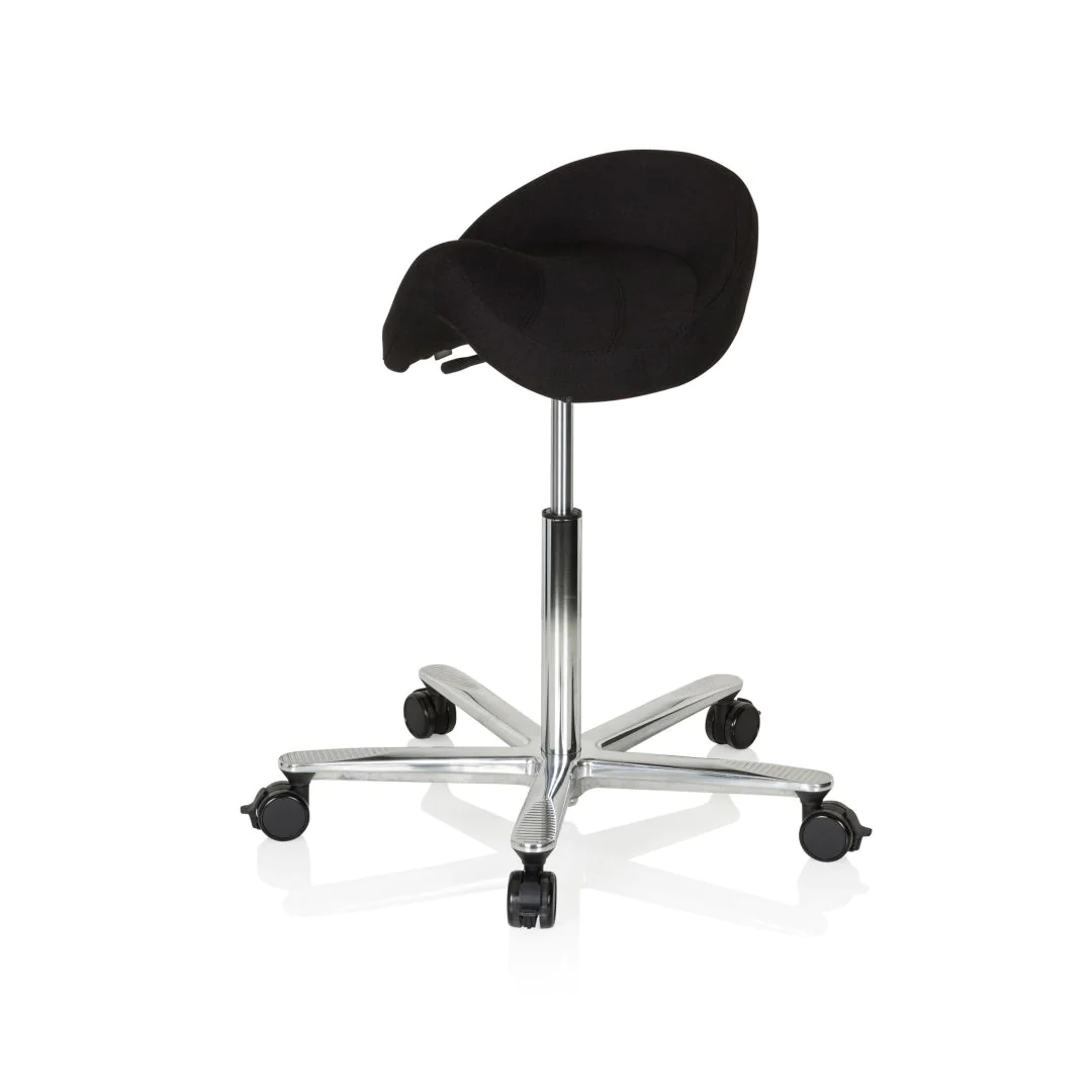 Arbeitstuhl Arbeitshocker MOVE-TEC 3D PRO I Sattel schwarz von HJH - Produktbild 11 von 11