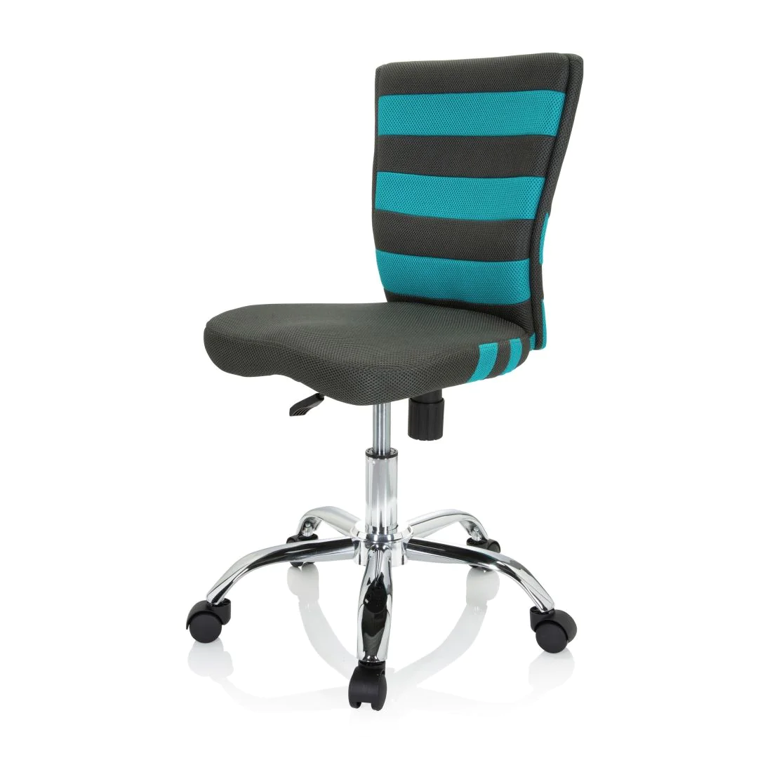 Kinderschreibtischstuhl Kinderstuhl KIDDY COMFORT I Netzstoff grau türkis von HJH - Produktbild 11 von 11