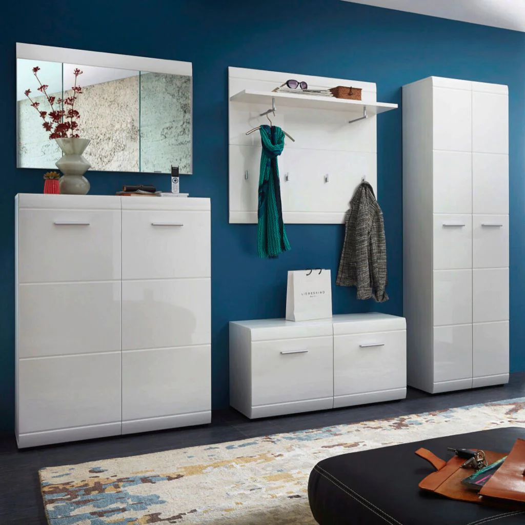 Garderobenpaneel 3575 Adana - Weiß von BME home - Produktbild 2 von 4