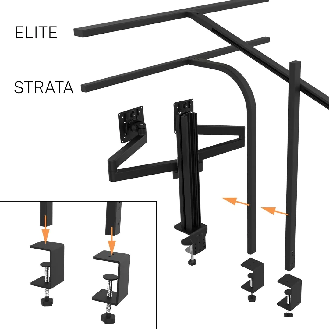 Monitorhalter Axio doppelt von Unilux - Produktbild 8 von 31