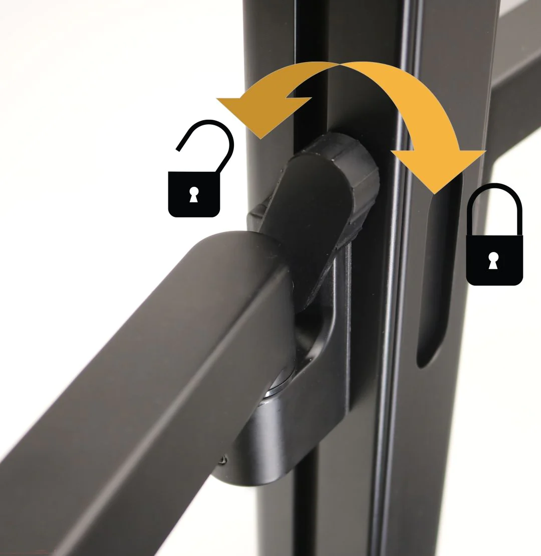Tischleuchte mit Monitorarm doppelt Strata lumino screen von Unilux - Produktbild 9 von 16