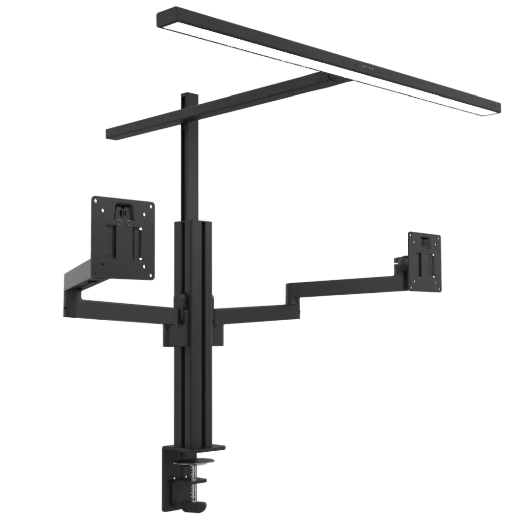 Tischleuchte mit Monitorarm doppelt Elite lumino screen von Unilux - Produktbild 4 von 16