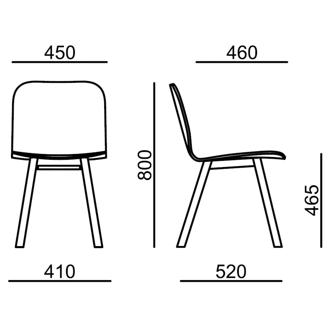 Konferenzstuhl Lambda 4014 4F Holz von RIM - Produktbild 4 von 5
