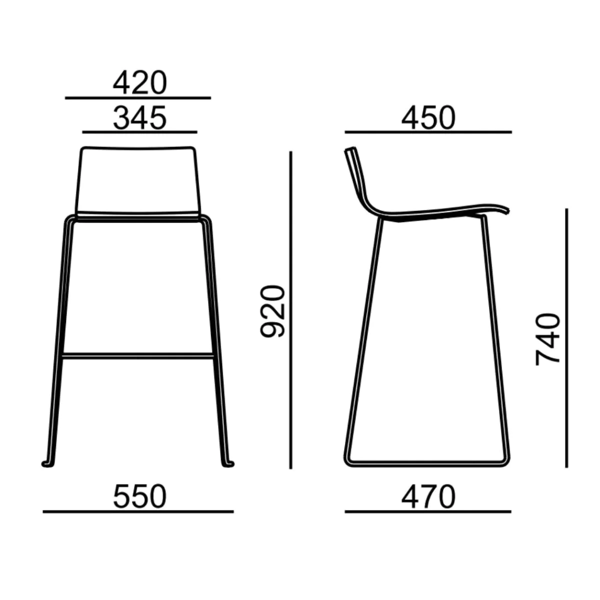 Barhocker Sitty 4164 von RIM - Produktbild 3 von 3